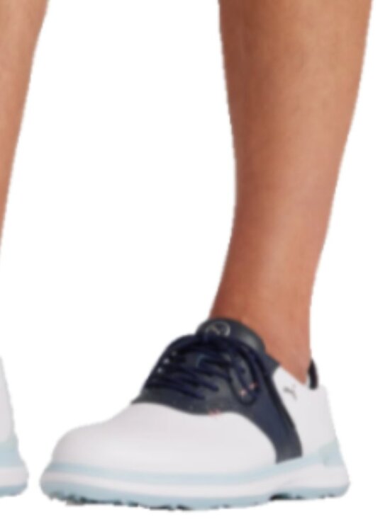 NEW in Box Puma Avant Spikeless Golf Shoes White/Deep Navy #379428-Size 12 main image 4